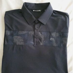 Travis Mathew Tropical Blocked Short Sleeve Golf Polo Shirt SZ M